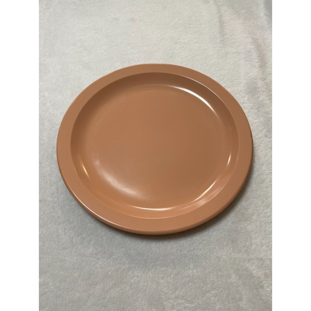 Vintage DALLAS WARE  P-42 CORAL PINK MELAMINE 9 INCH PLATE USA